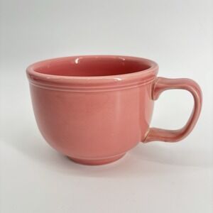 Homer Laughlin Jumbo Mug Rose Pink Fiesta Fiestaware 18 oz Coffee Soup RETIRED